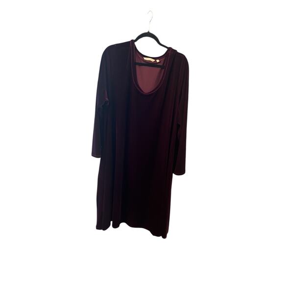 Soft surroundings women’s velvet dress size 3x with pockets - Picture 1 of 13
